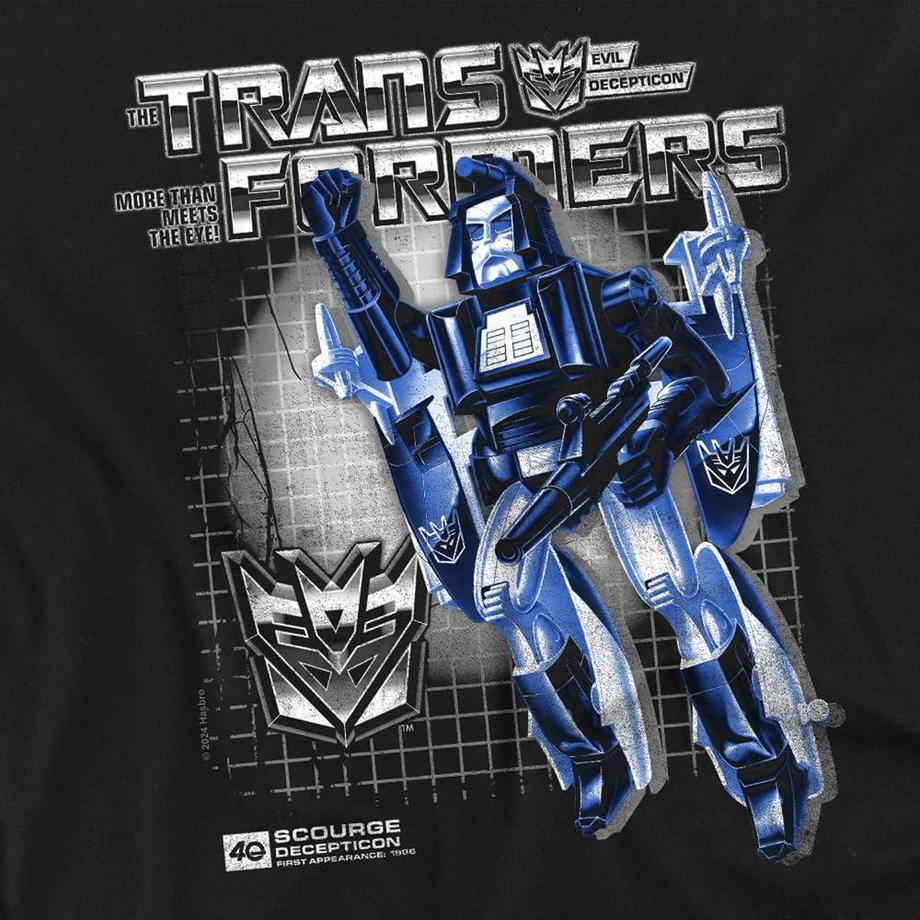 TRANSFORMERS Scourge Decepticon T-Shirt Grafica  