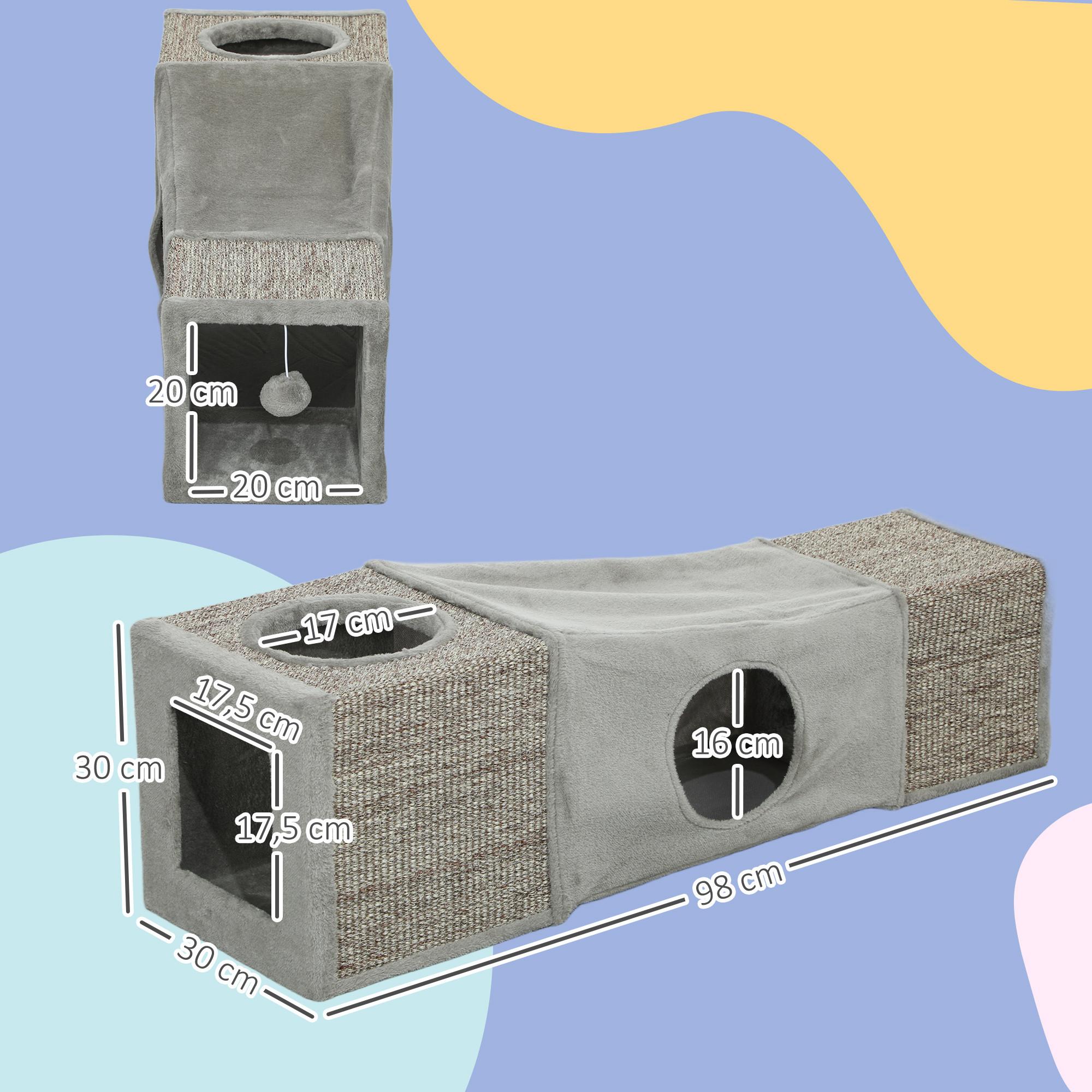 PawHut  Tunnel pour chat 