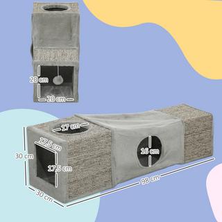 PawHut  Tunnel pour chat 