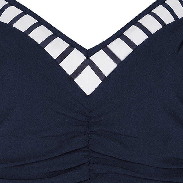 SUNFLAIR Costume da Bagno Basic a Righe Scollo a V  