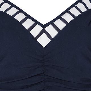 SUNFLAIR Costume da Bagno Basic a Righe Scollo a V  