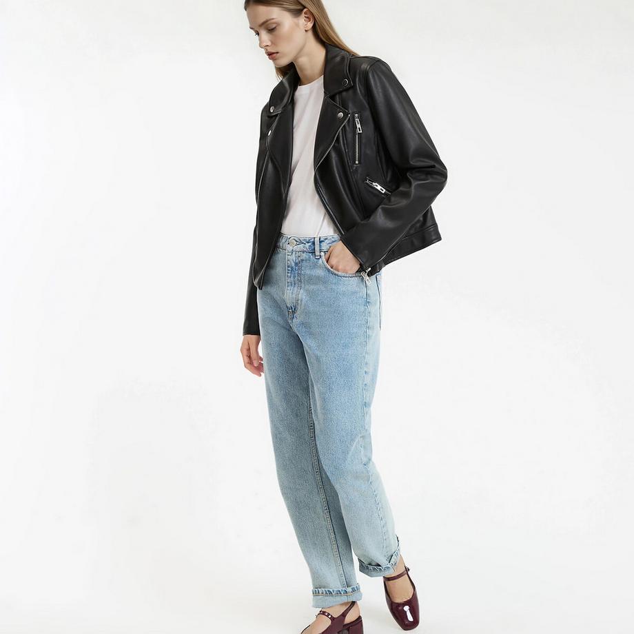 La Redoute Collections Bikerjacke aus Kunstleder  