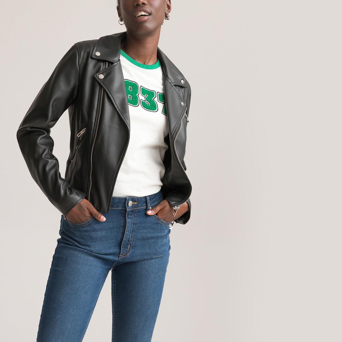 La Redoute Collections Kunstleder Bikerjacke  