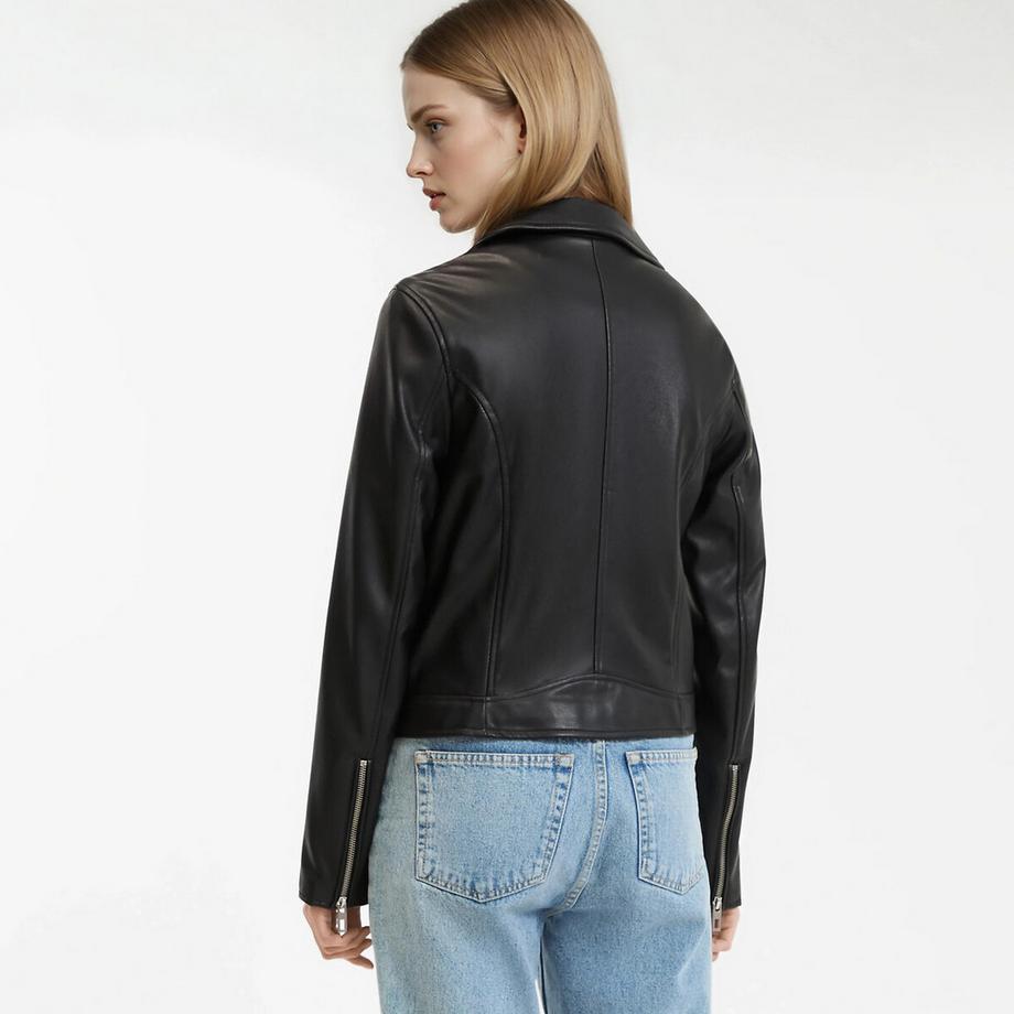 La Redoute Collections Bikerjacke aus Kunstleder  