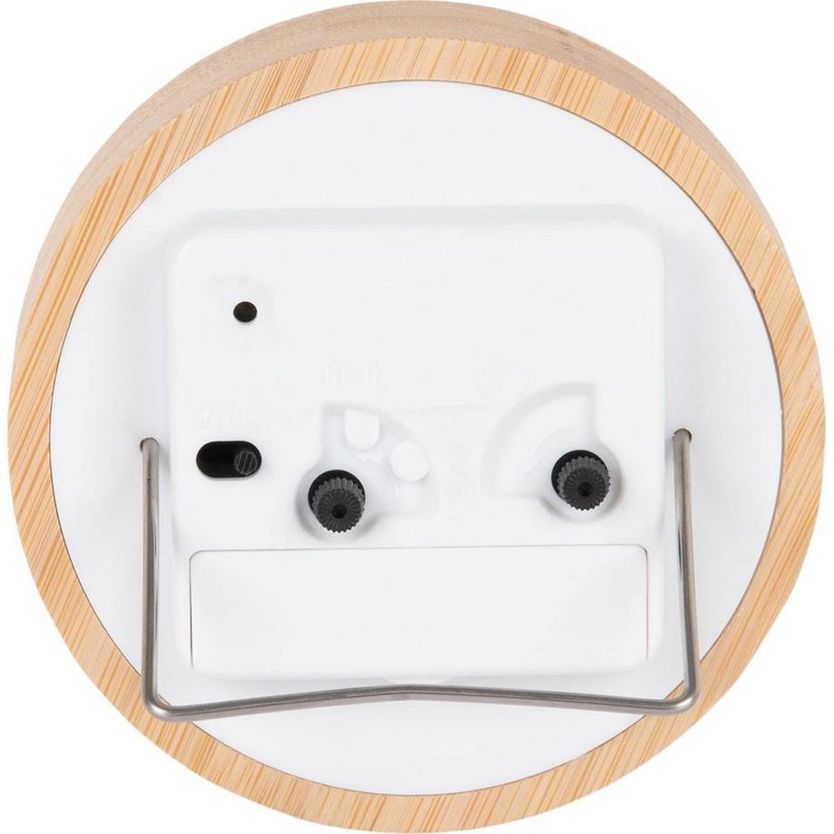 KARLSSON Klassischer Wecker Neat Round Bambus  