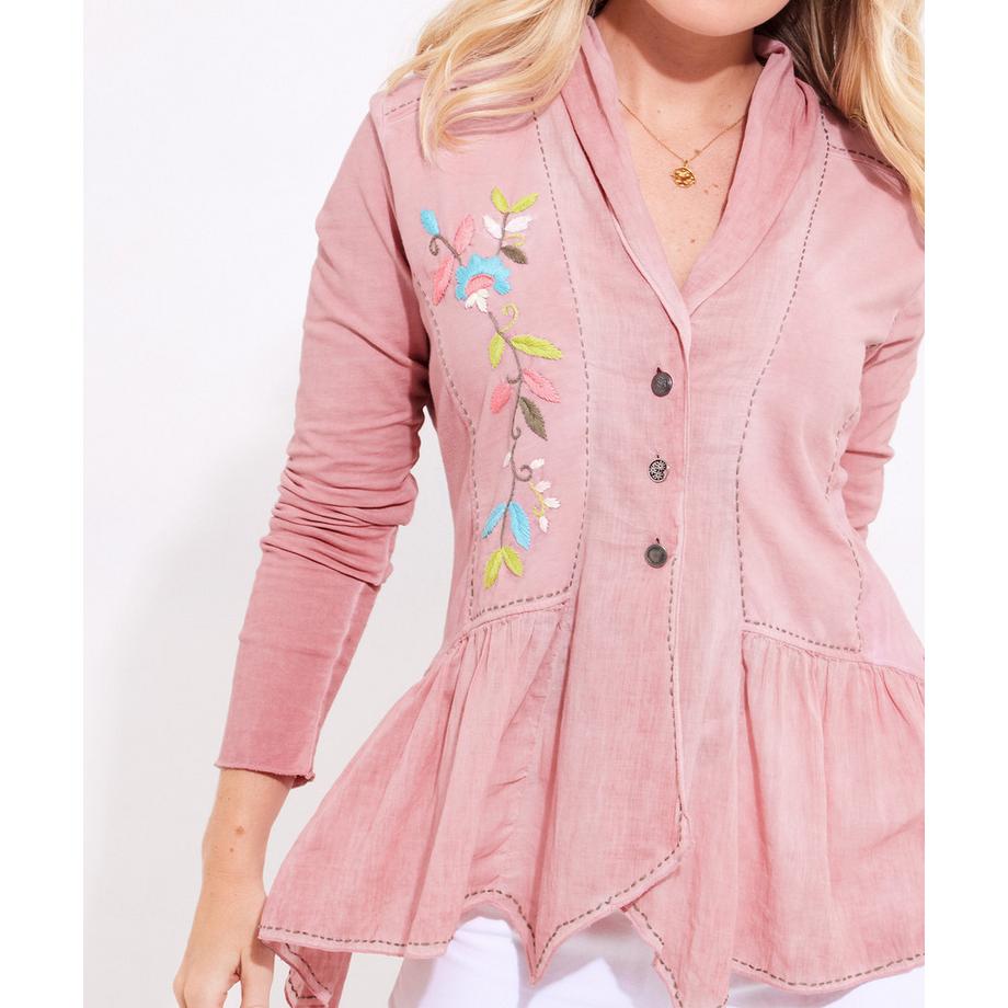 Joe Browns Top Jersey Ricamato Floreale  