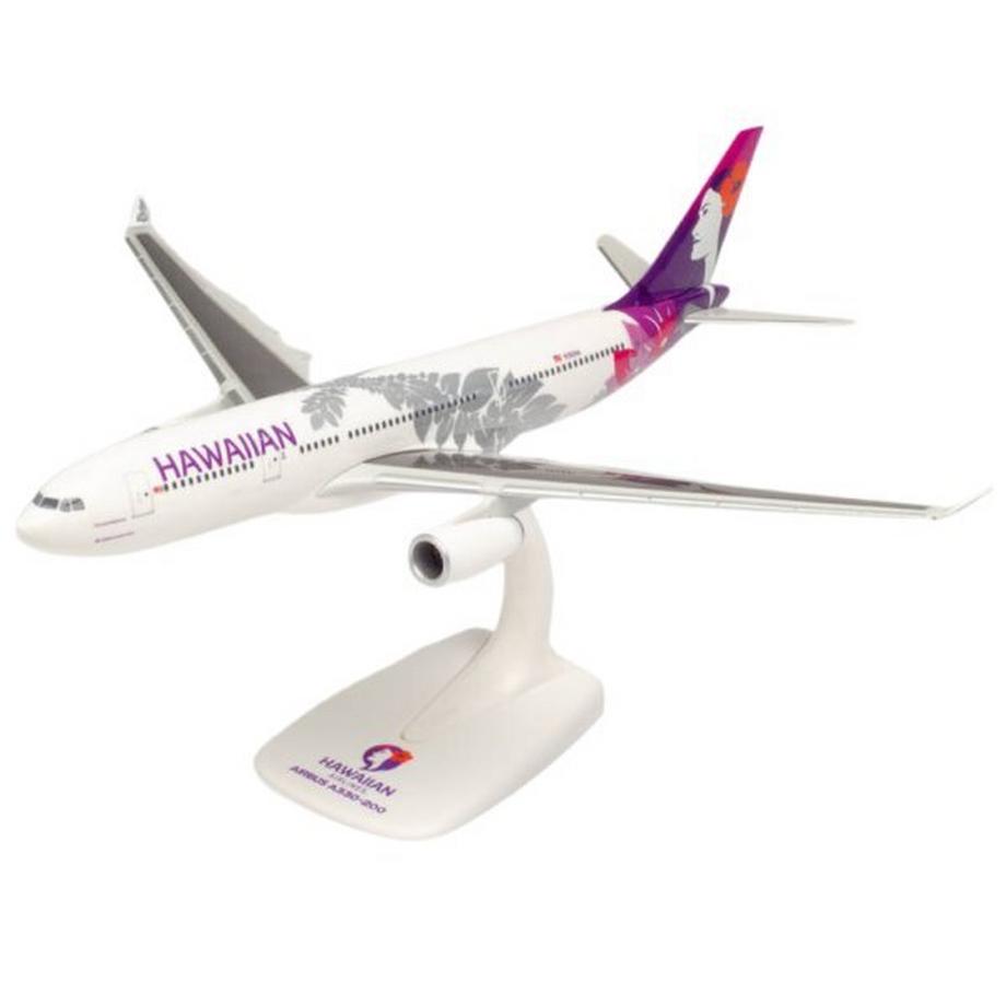 Herpa Snap-Fit Flugzeugmodell Hawaiian Airlines Airbus A330-200 (1:200)
