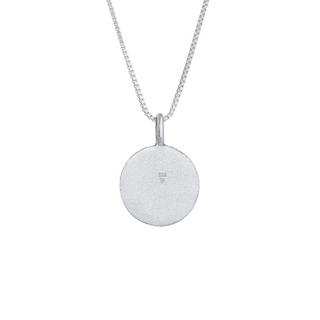 Kuzzoi  Halskette  Basic Coin Plättchen Gehämmert 