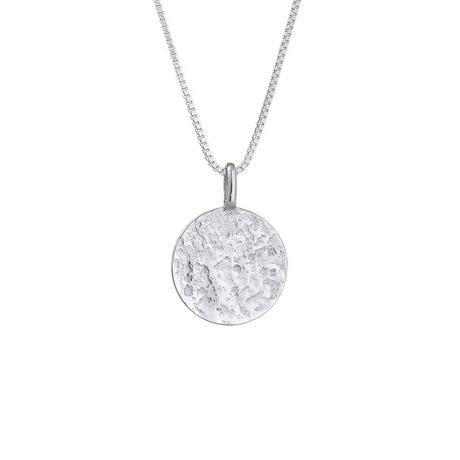Kuzzoi  Collier Pendentif Pour Homme De Base Martelé 