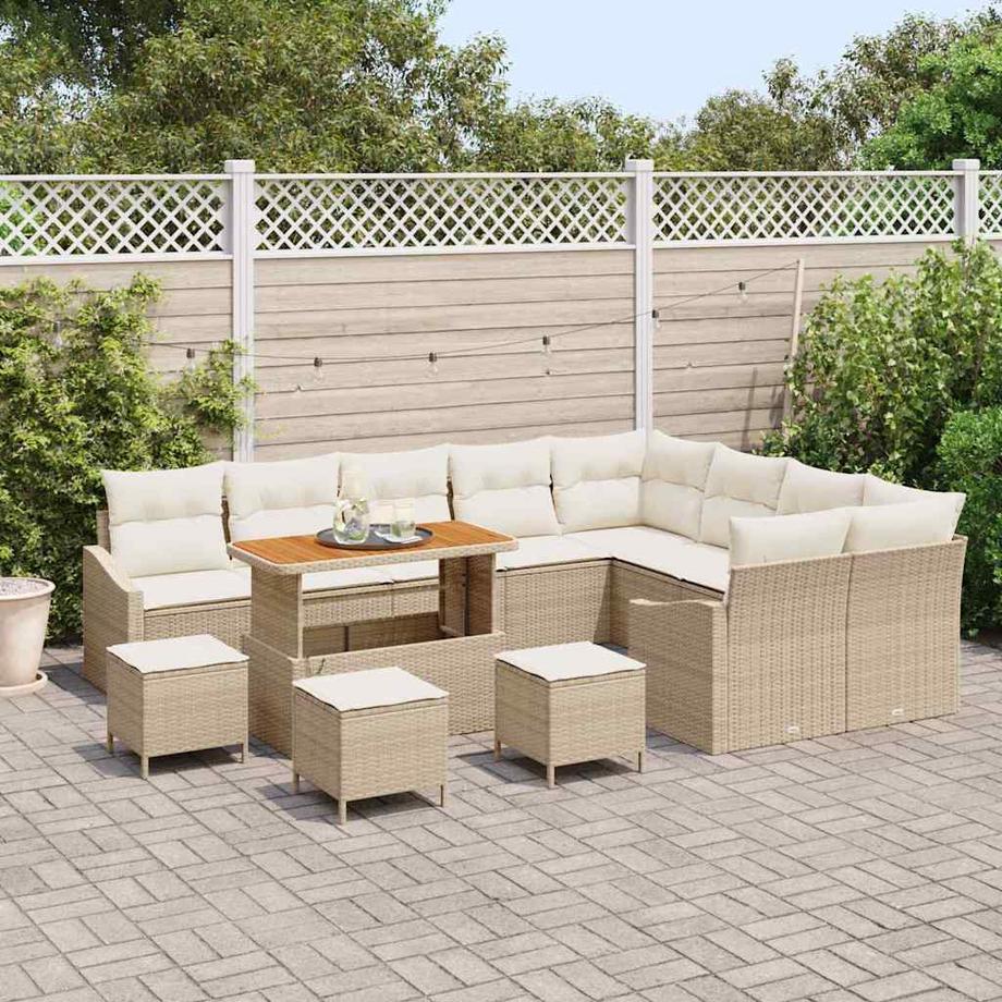 VidaXL Ensemble de meubles d'extérieur poly rattan  