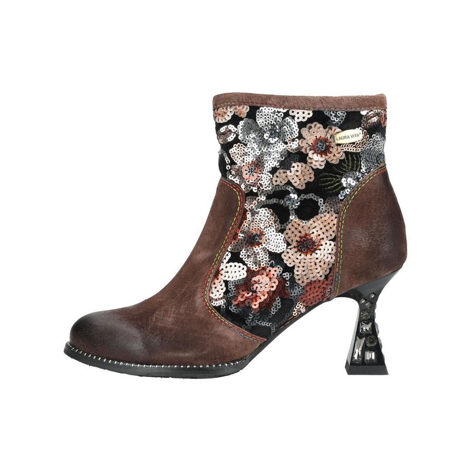 Laura Vita Stivaletto con Paillettes Floreali  