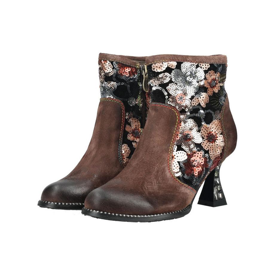 Laura Vita Stivaletto con Paillettes Floreali  