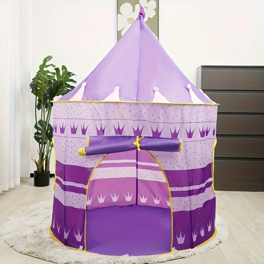 Activity-board  Indoor-Kinderspielzelt Burg - Kinderspielhaus für 3-12 Jahre, robustes Polyester-Spielhaus mit PVC-Rahmen 