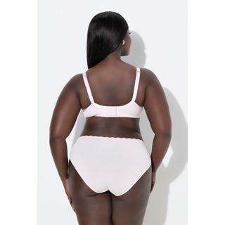 Ulla Popken Jacquard Bügel-BH Spitzenkante  