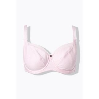 Ulla Popken Jacquard Bügel-BH Spitzenkante  