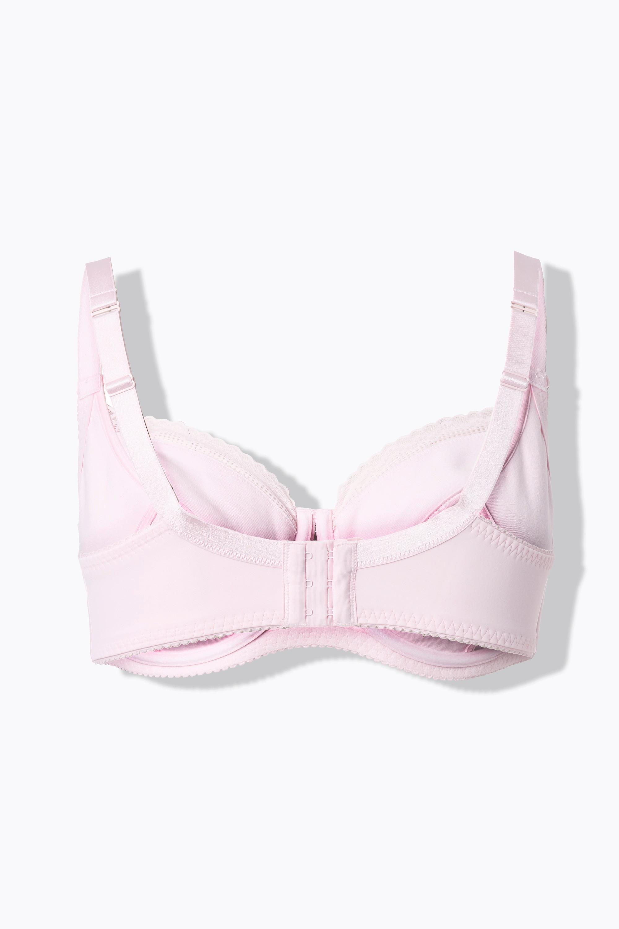 Ulla Popken Jacquard Bügel-BH Spitzenkante  