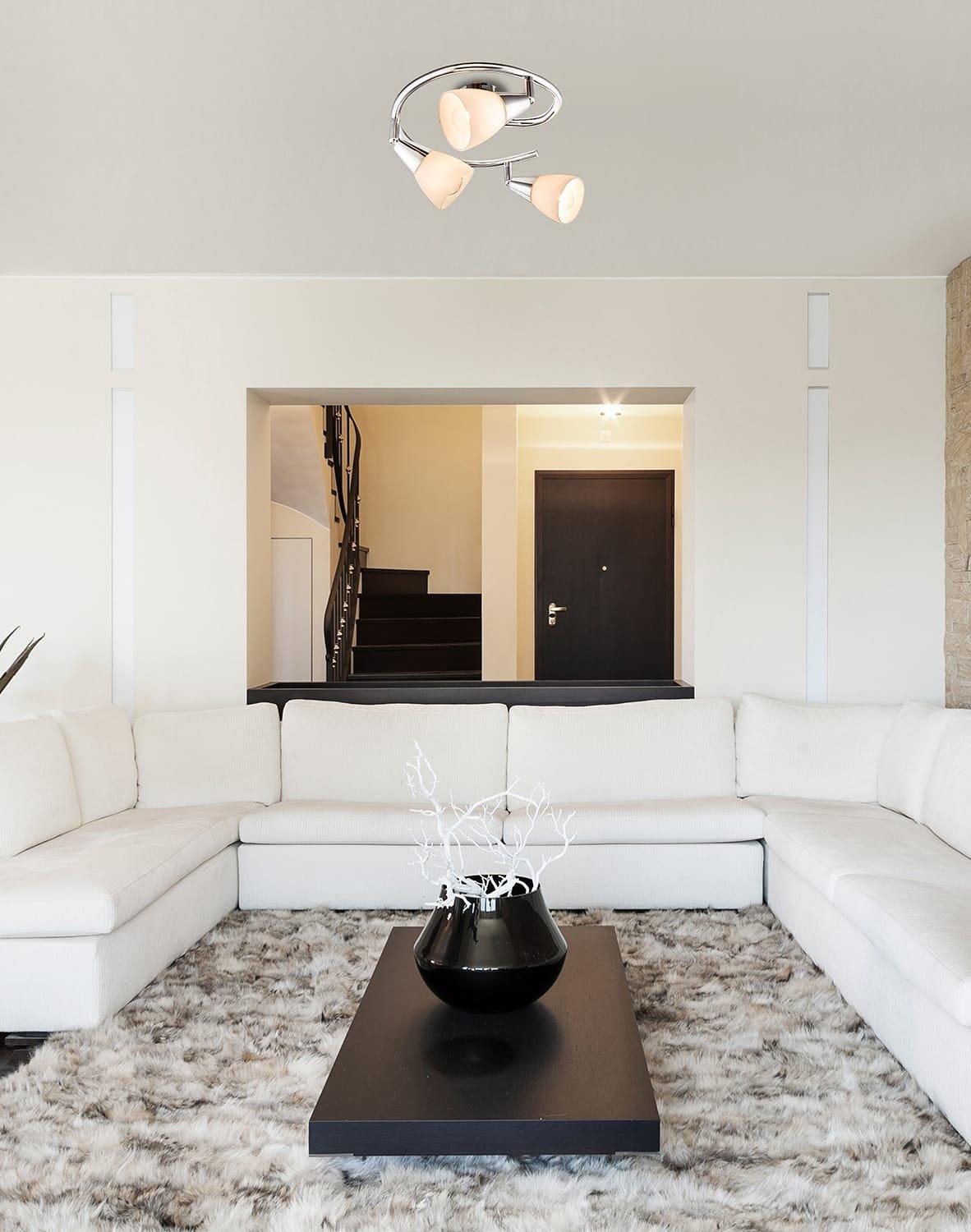 mutoni Deckenleuchte Chrom 3xE14 25x25x15  