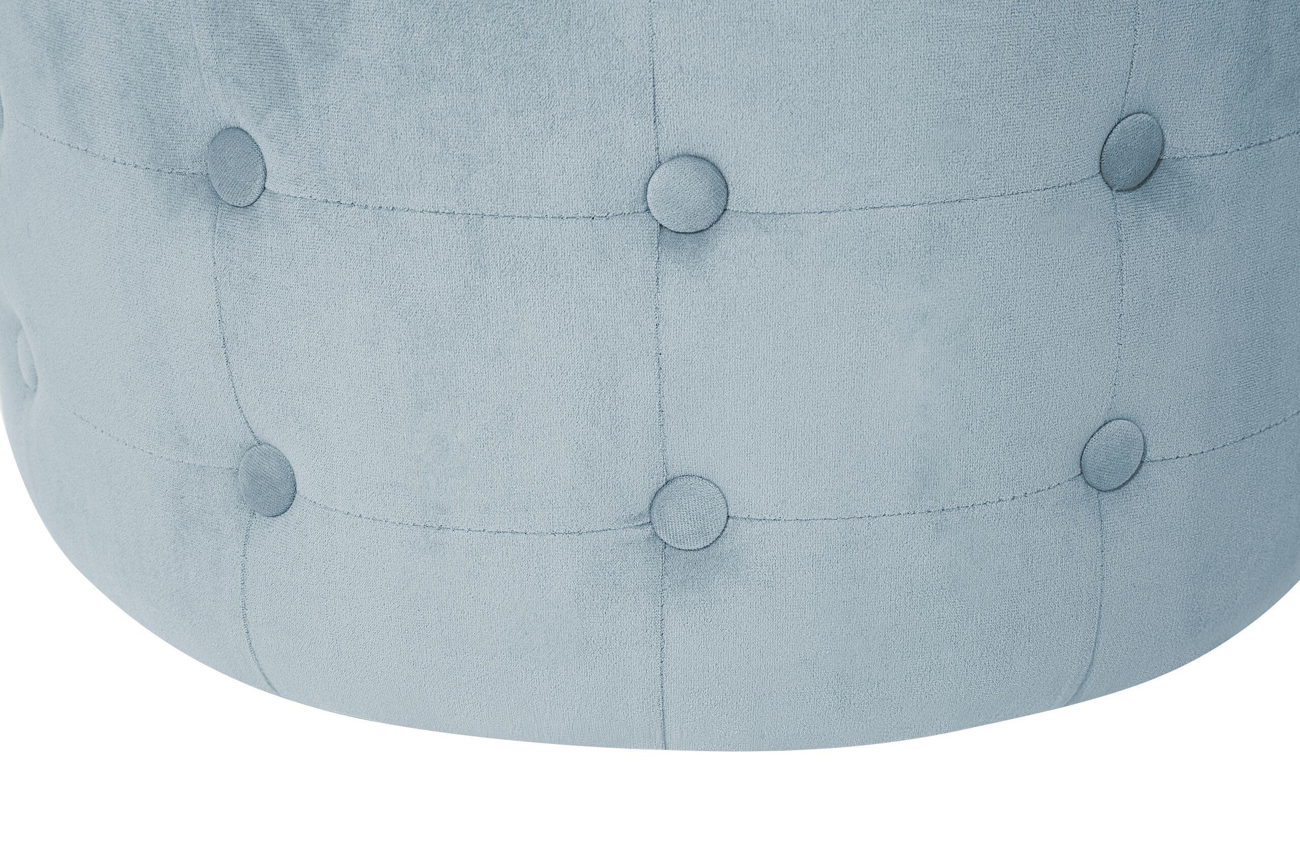 Beliani Pouf aus Samtstoff Glamourös TAMPA  