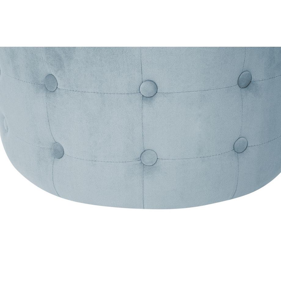 Beliani Pouf aus Samtstoff Glamourös TAMPA  