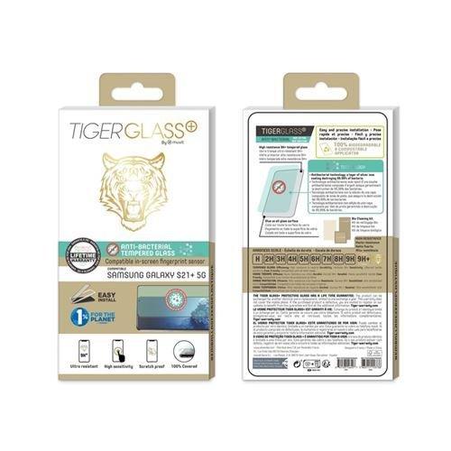 TigerGlass  Protection d'écran en verre trempe TigerGlass pour  Galaxy S21+ Transparent 