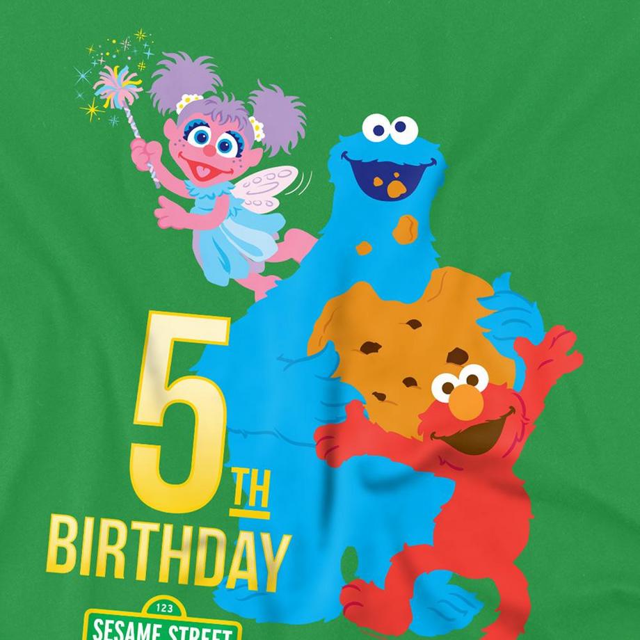 Sesame Street  Maglietta 5° Compleanno 
