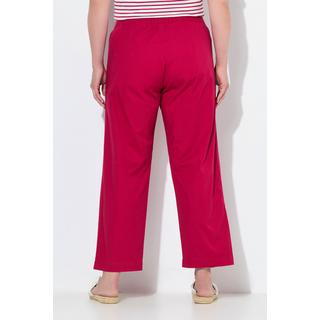 Ulla Popken Ruby 7/8 Chinohose Elastikbund Weites Gerades Bein  