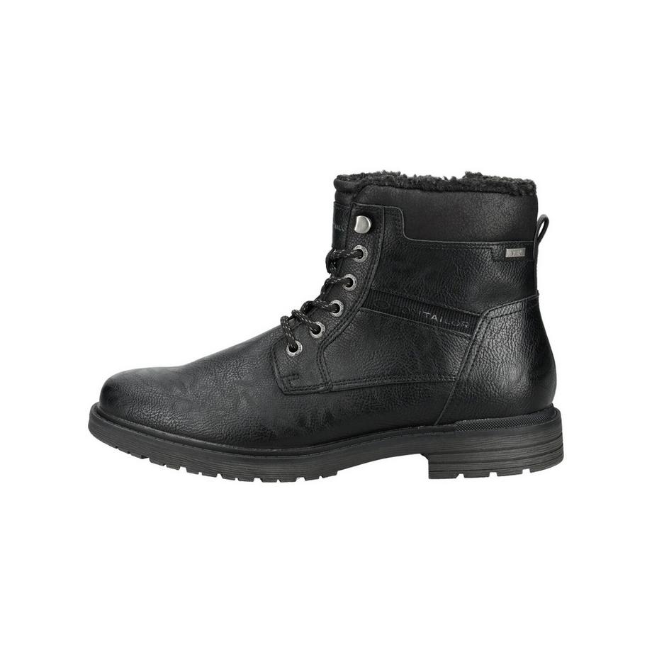 TOM TAILOR Schnürstiefelette mit Kunstfellfutter  