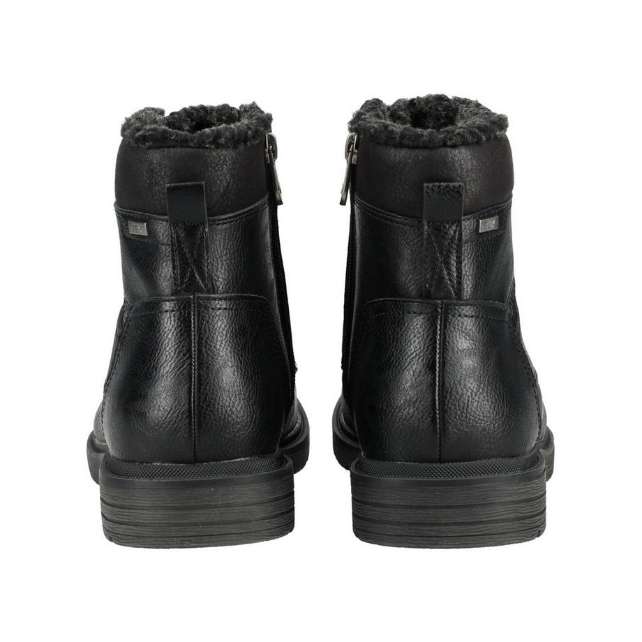 TOM TAILOR Schnürstiefelette mit Kunstfellfutter  