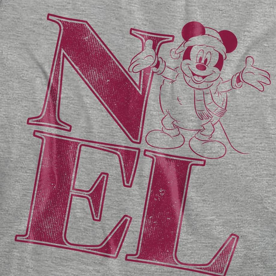 Disney Noel T-Shirt Chiné Motif Noël  