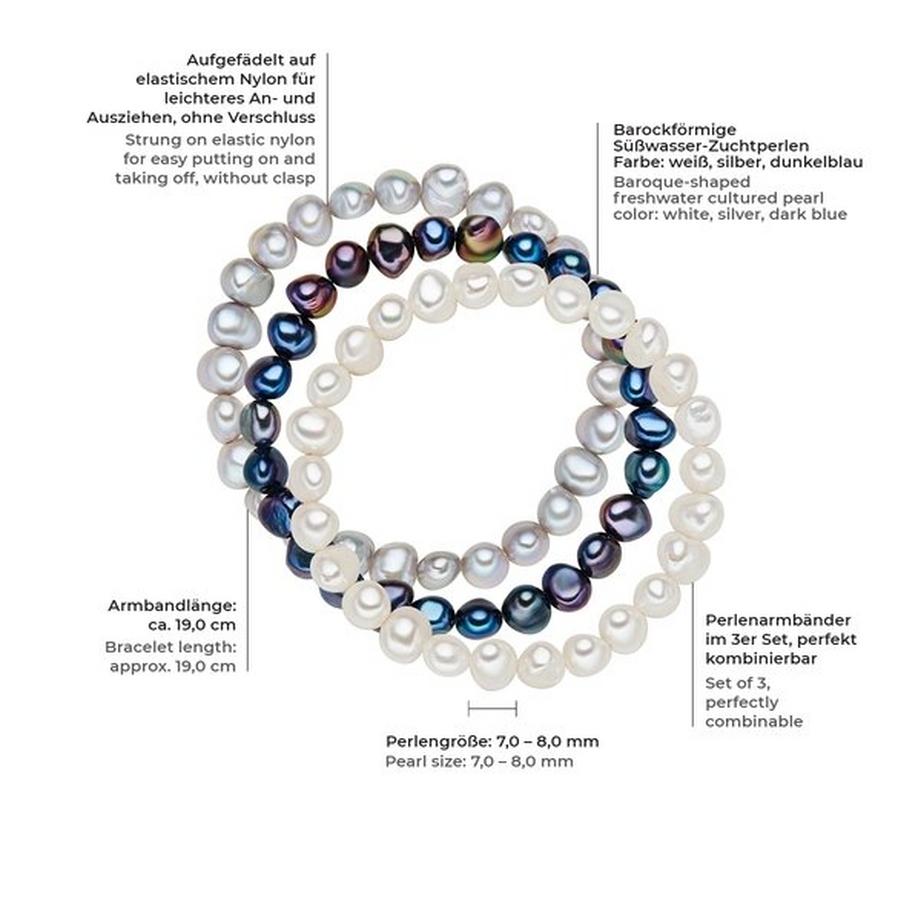 Valero Pearls  Femme Bracelet en perles 