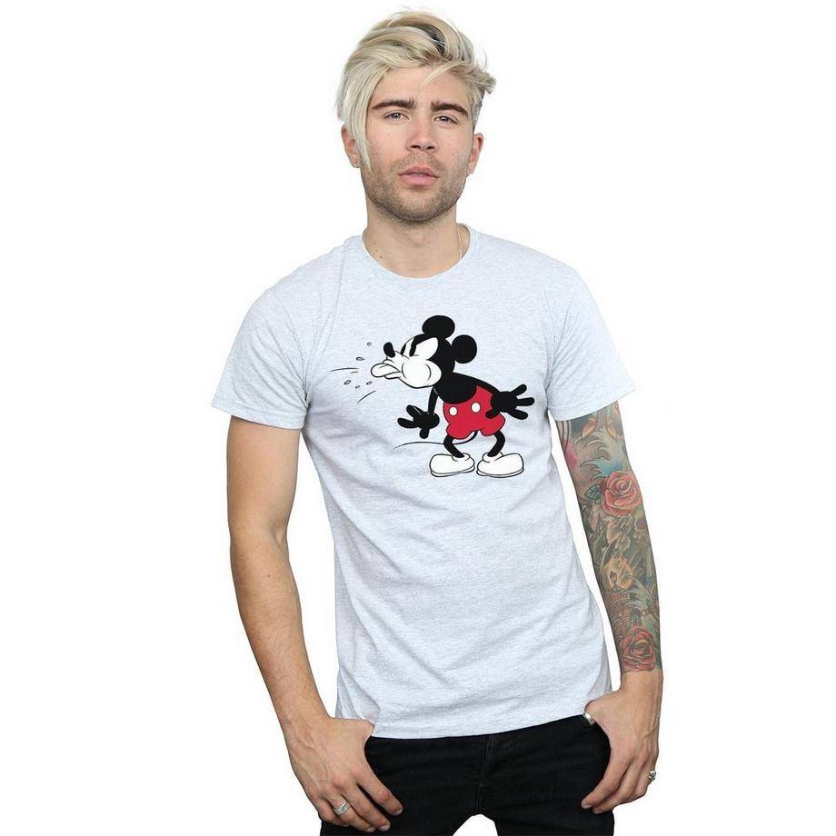 Disney Mickey Mouse T-Shirt Imprimé Manches Courtes  