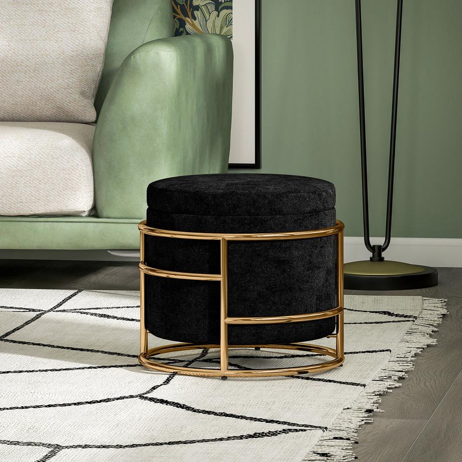 HOMCOM Tabouret de rangement  