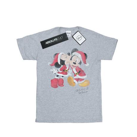 Disney Mickey e Minnie Mouse T-Shirt Bacio di Natale  