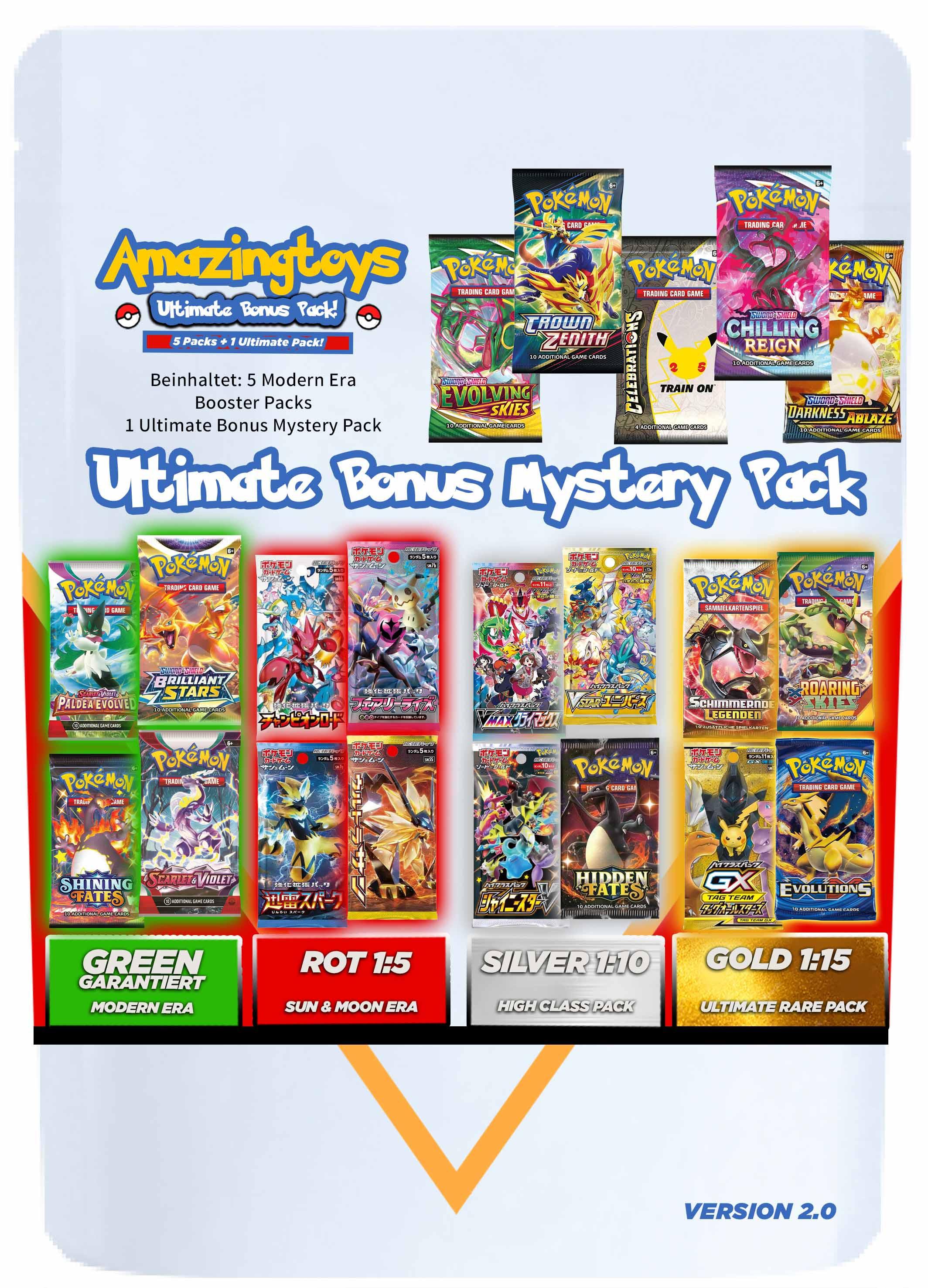 Pokémon  AMAZINGTOYS® Ultimate Mystery Booster Pack - Wave 2 