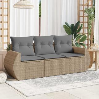 VidaXL set divano da giardino Polirattan  