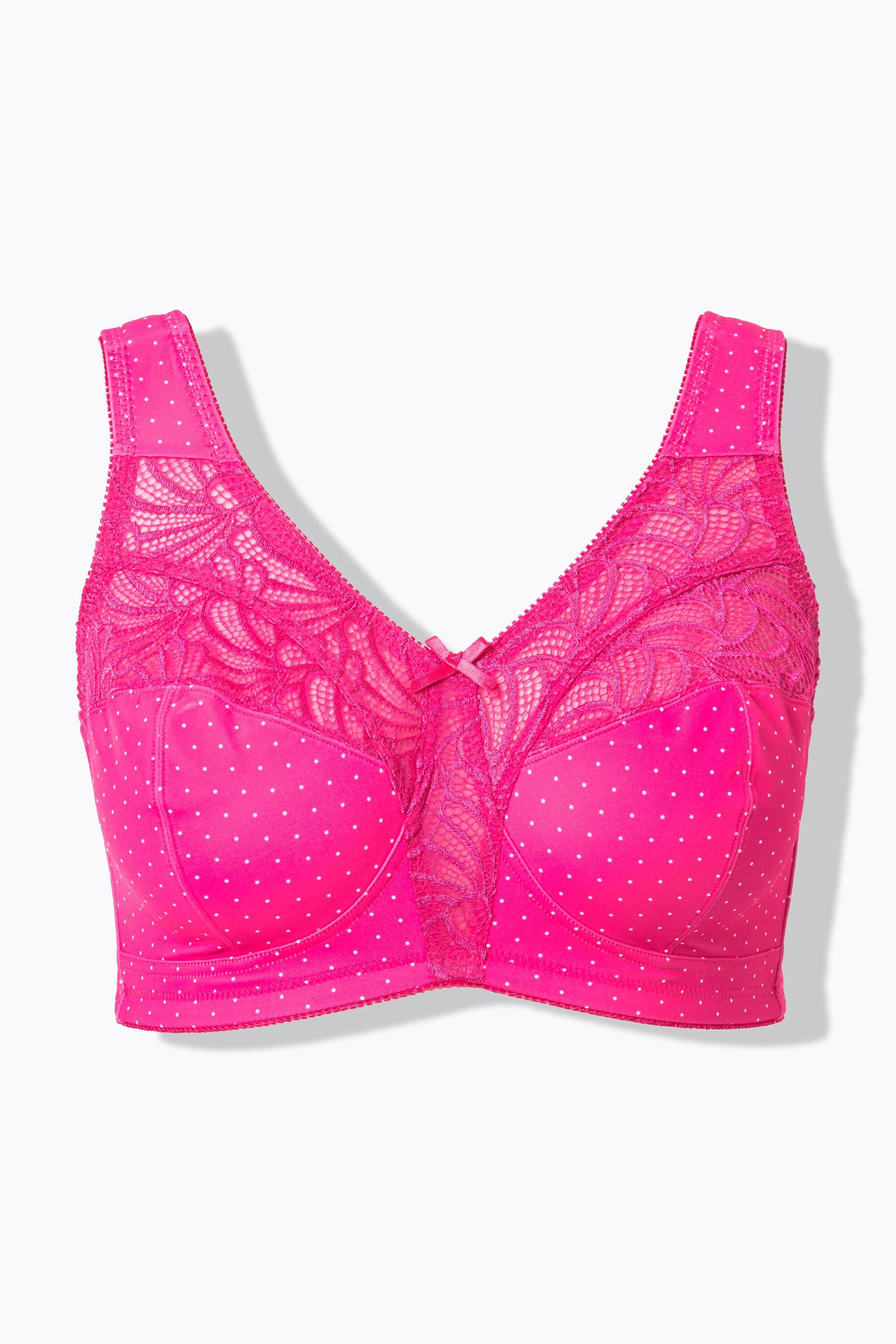 Ulla Popken Entlastungs-BH Punkte Spitze ohne Bügel Cup C-F  