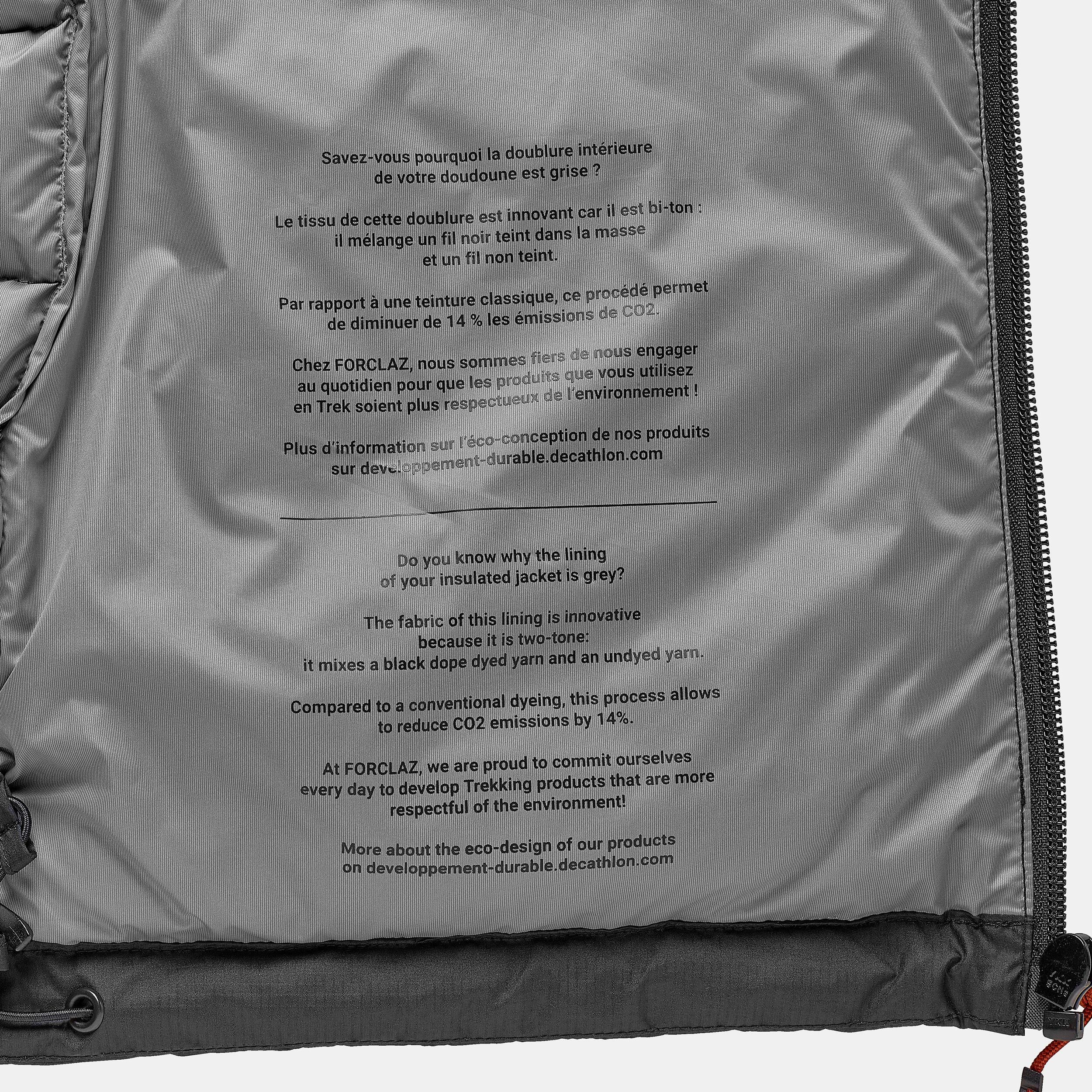 FORCLAZ  Piumino uomo trekking montagna -10°C 