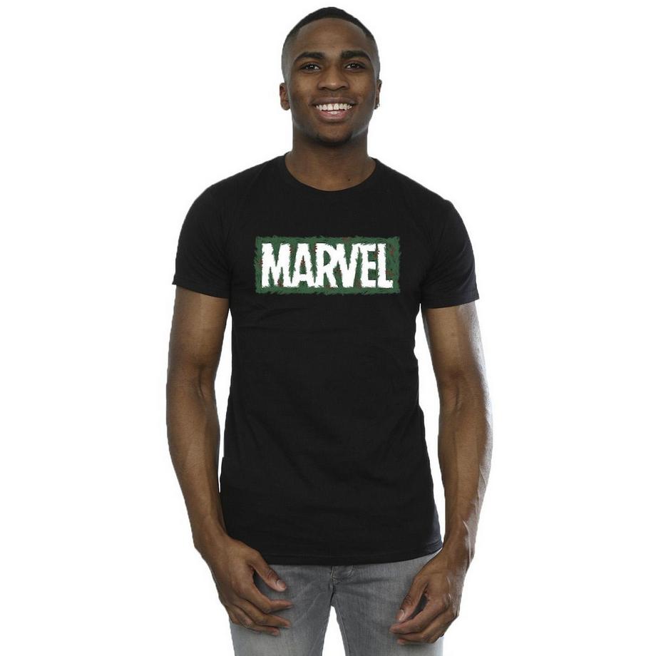 MARVEL Logo Kurzarm T-Shirt  