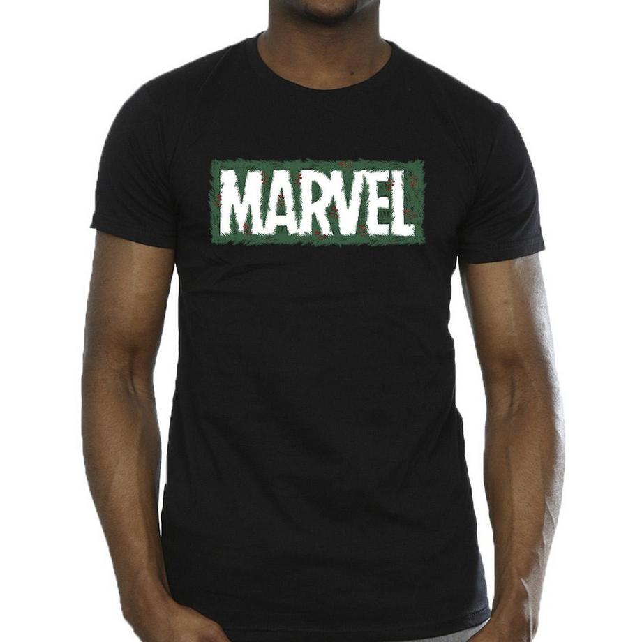 MARVEL Logo Kurzarm T-Shirt  