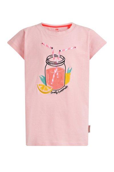 WE Fashion  T-shirt à application de paillettes fille 