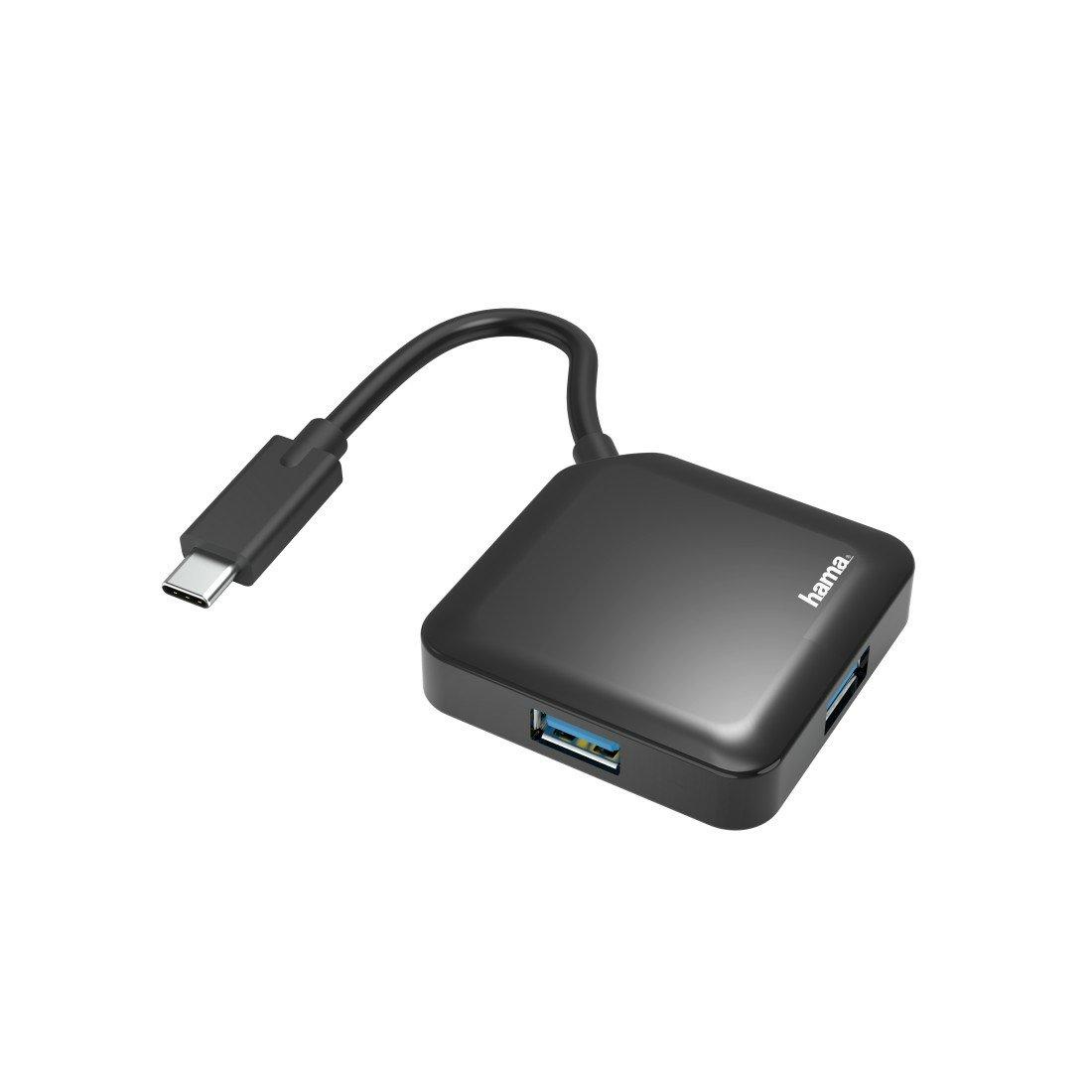 hama  00200112 Schnittstellen-Hub USB 3.2 Gen 1 (3.1 Gen 1) Type-C 5000 Mbits Schwarz 