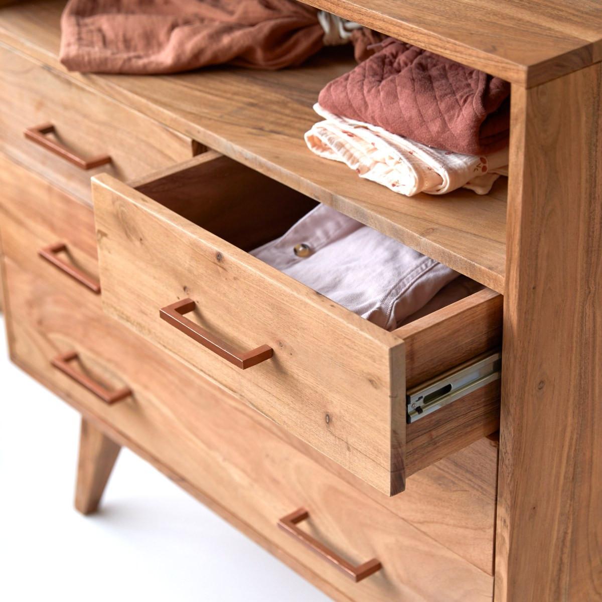 Tikamoon Commode enfant en acacia massif Oslo  