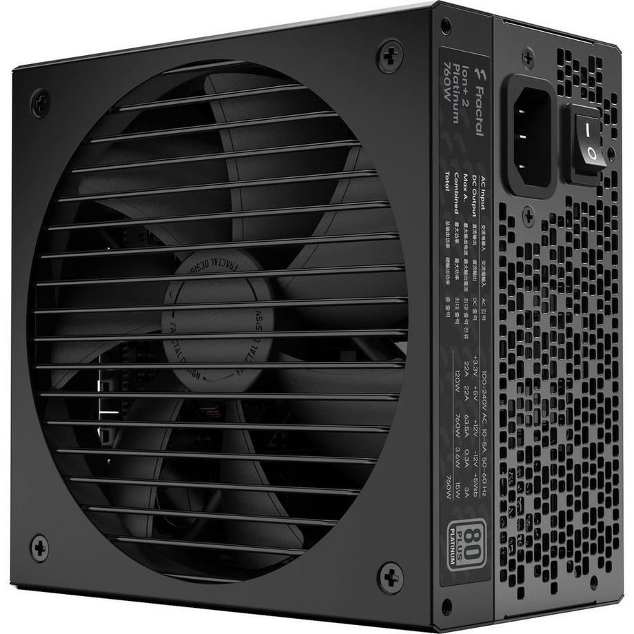 Fractal Design  Ion+ 2 Platinum 760W alimentatore per computer 20+4 pin ATX ATX Nero 