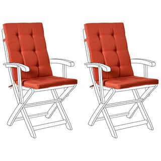 Beliani Lot de 2 coussins de jardin en Polyester Moderne MAUI PREMIUM  