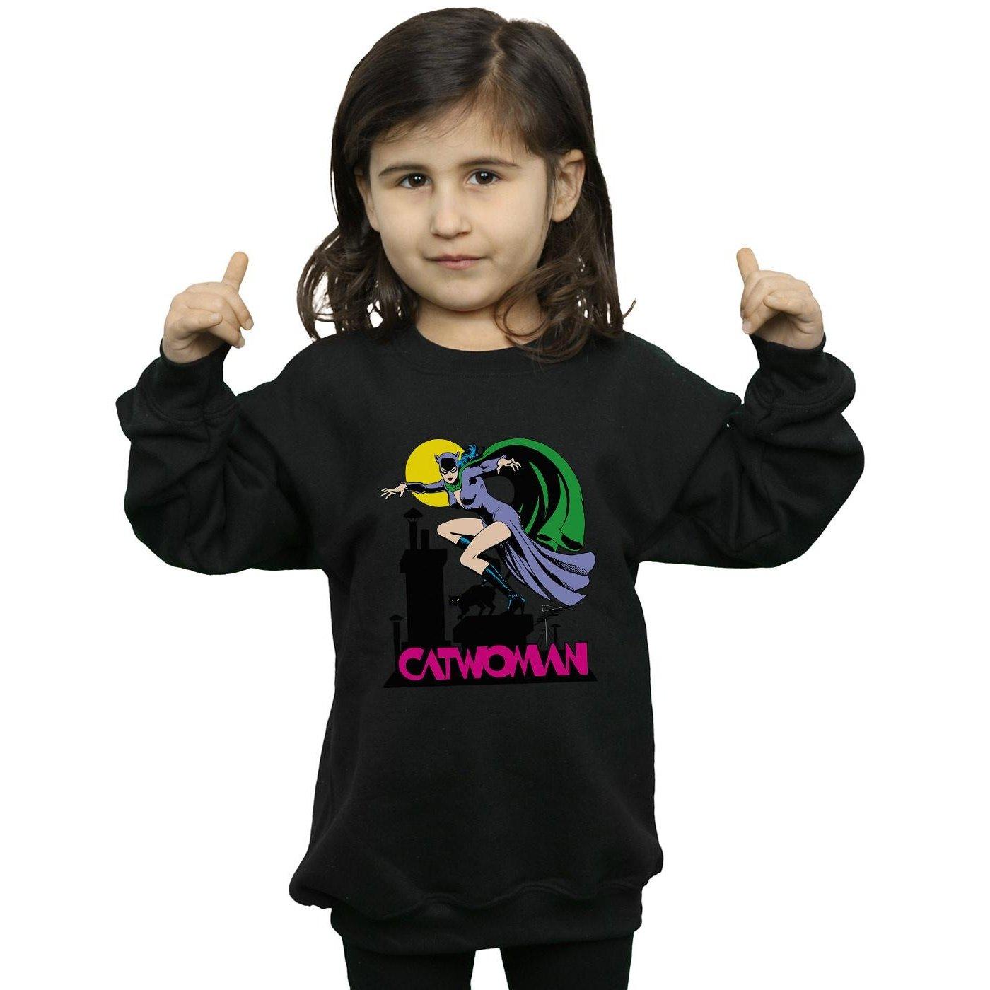 DC COMICS  Catwoman Text Logo Sweatshirt 