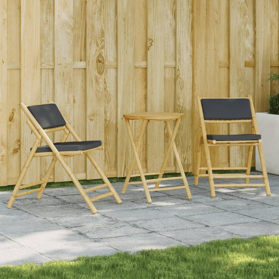 VidaXL Bistro set bambus  