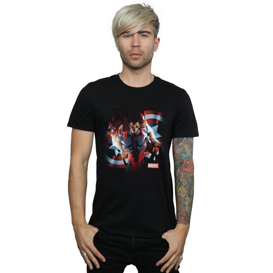 MARVEL Captain America Falcon Grafikdruck T-Shirt  