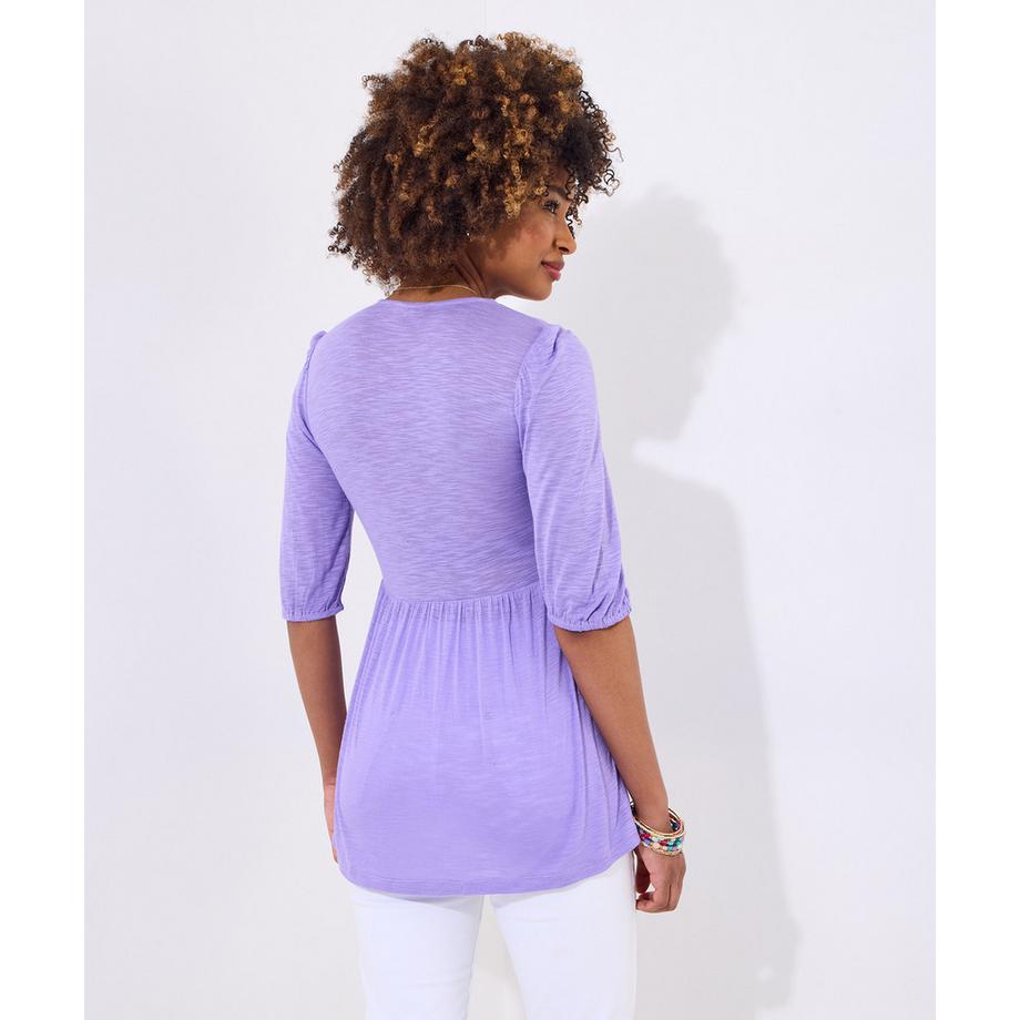 Joe Browns Top Jersey con Inserto in Pizzo  