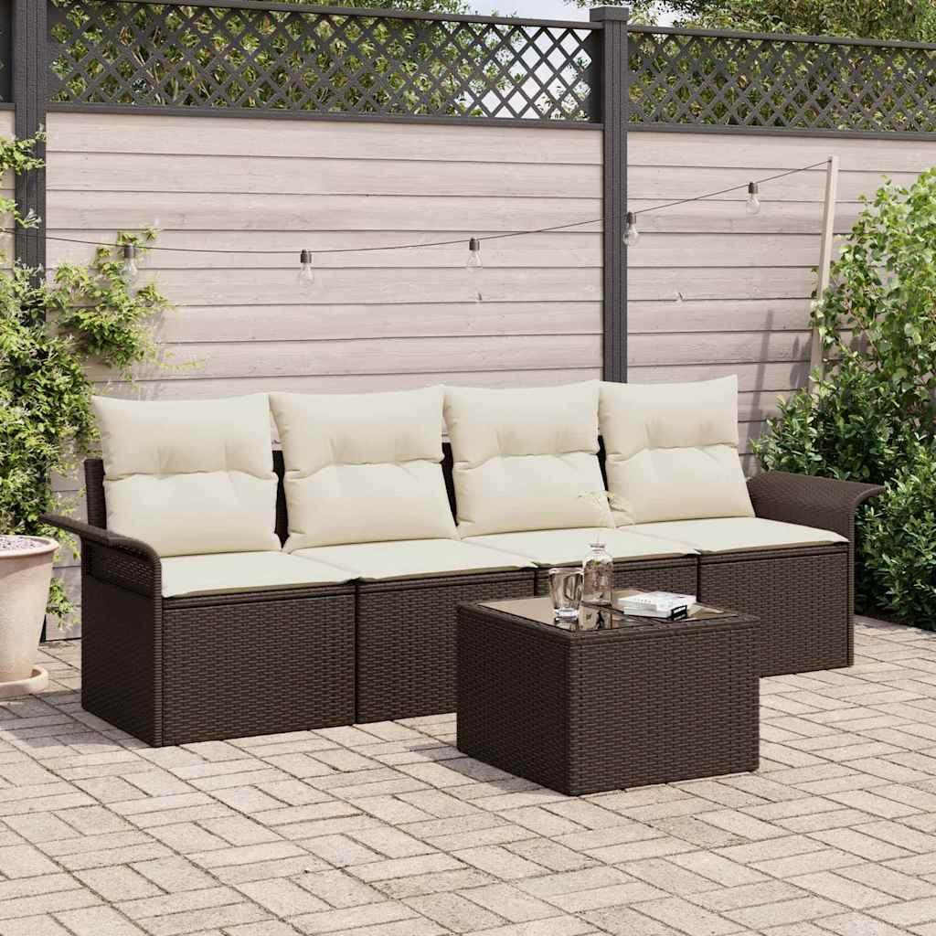 VidaXL Gartensofa-set poly-rattan  