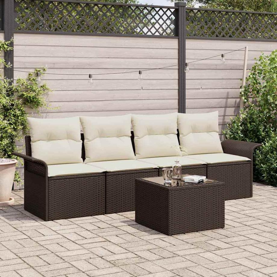 VidaXL Gartensofa-set poly-rattan  